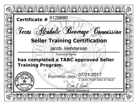 TABC Certification 